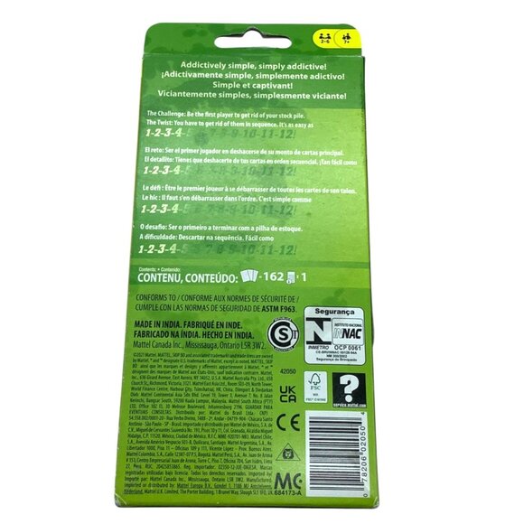 Skip-Bo Card Game For Family Fun And Strategy NEW in Box 2-6 Players Mattel - Picture 2 of 2